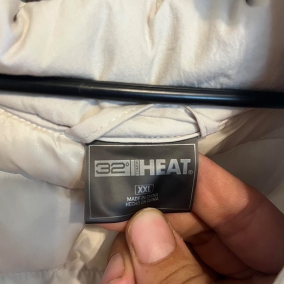 Women's 32 Degree HEAT Beige Puffer Jacket XXL - Picture 2 of 6